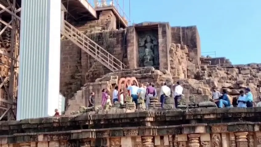 ASI’s 10-member expert team inspected sand removal work at Konark Sun Temple to assess structural safety and strengthen long-term heritage conservation.
