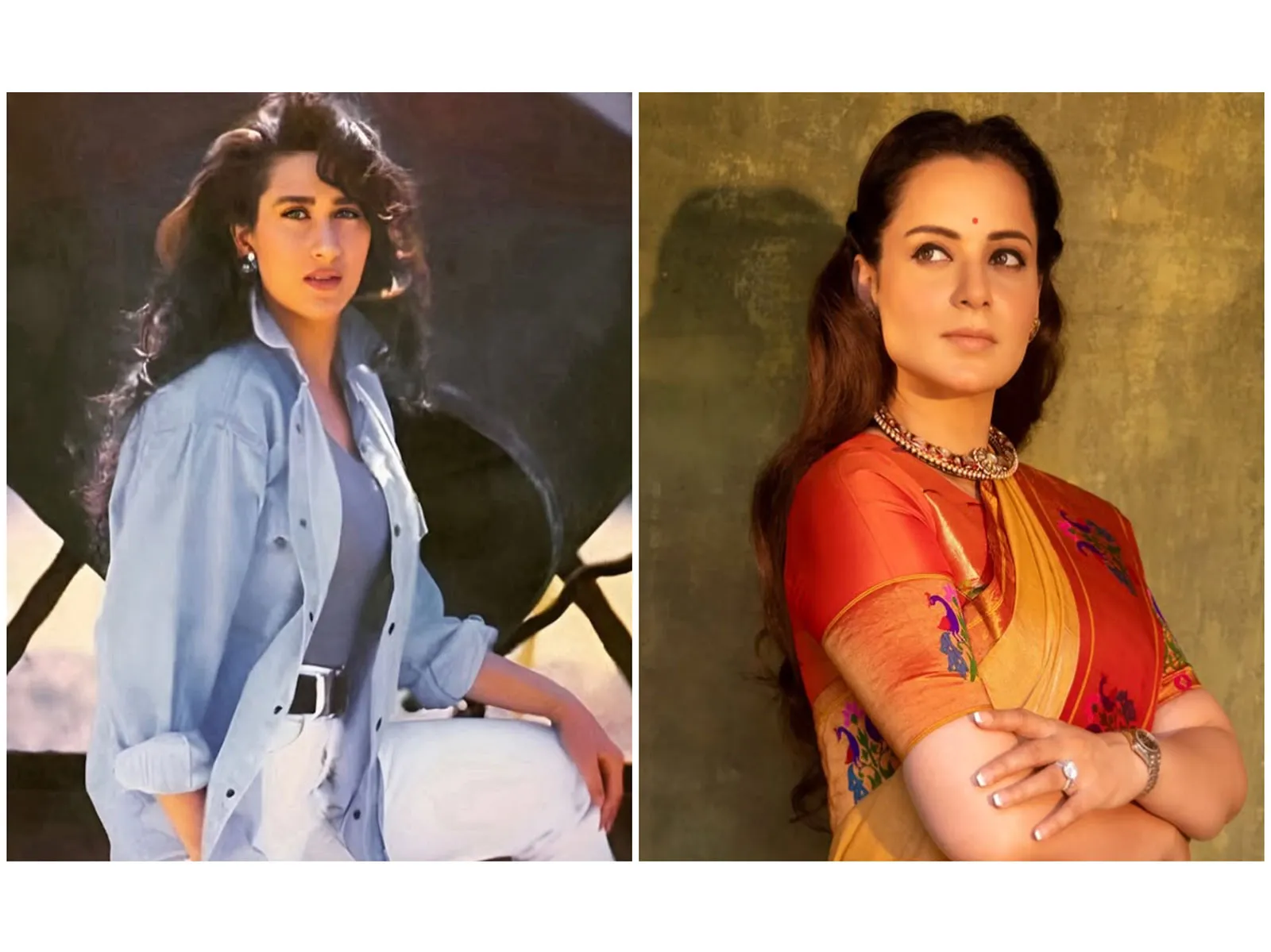 Kangana Ranaut calls Karisma Kapoor "original fashionista," says she "worshipped" her in '90s