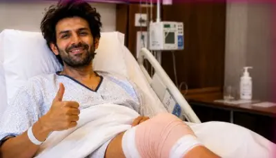 Kartik Aaryan’s ‘Break a Leg’ joke after knee surgery leaves fans curious about his recovery