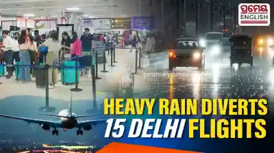 Heavy Rain Forces 15 Delhi Flights to Reroute as Weather Office Issues Red Alert