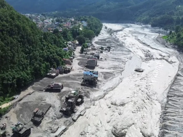 Devastating Nepal Flash Flood Leaves Seven Dead and Nine Armed Police Personnel Missing