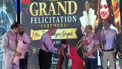 Balasore Girl Jyotirmayee Nayak felicitated after Indian Idol victory