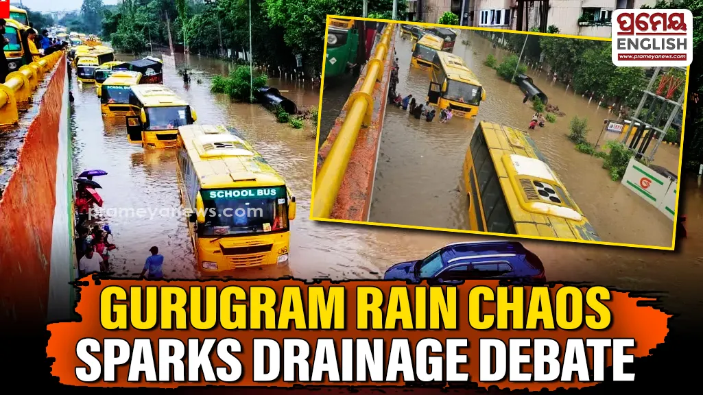 Gurugram Bans School Buses on Flooded Routes While Angry Citizens Demand Better Drainage Solutions