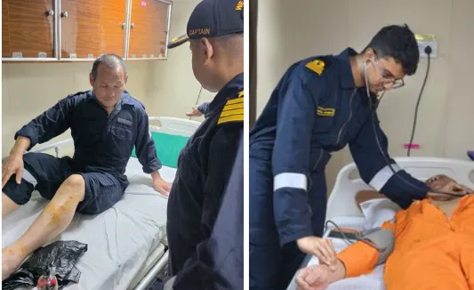 Coast Guard brings 2 Chinese survivors of sunken MV Ocean Winner to Paradip
