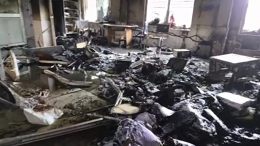 Fire breaks out at Gajapati Transport Office in Paralakhemundi, files destroyed

