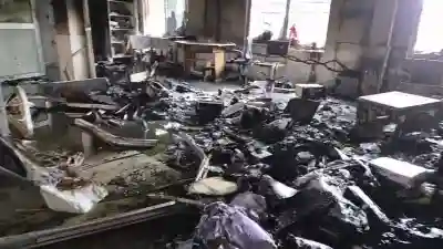 Fire breaks out at Gajapati Transport Office in Paralakhemundi, files destroyed