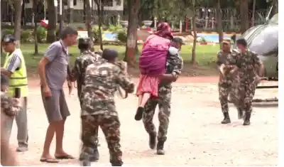 Nepal Floods: Survivors Airlifted to Army Camp in Nuwakot as Rescue Operations Continue