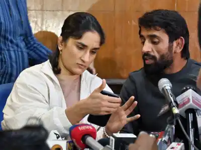Wrestlers Vinesh Phogat and Bajrang Punia vow to challenge Brij Bhushan acquittal in court