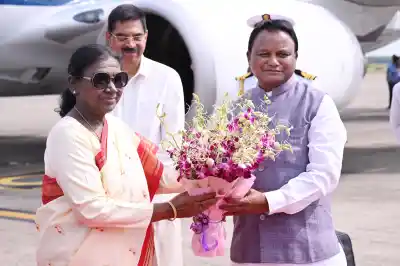 President Droupadi Murmu arrives in Odisha on three-day visit