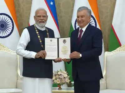PM Modi receives Uzbekistan's top State honour 'Oliy Darajali Dustlik'
