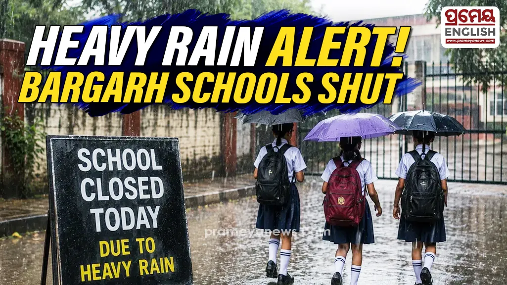 Heavy to very heavy rainfall forecast in Bargarh; Schools to remain closed on Monday