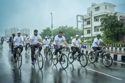 Sunday Cycle rally in Bhubanesar