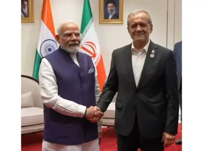 SCO Summit: PM Modi meets Iranian President Masoud Pezeshkian in Bishkek