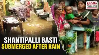 Bhubaneswar’s Shantipalli Basti flooded after heavy rain, residents plead for urgent government help