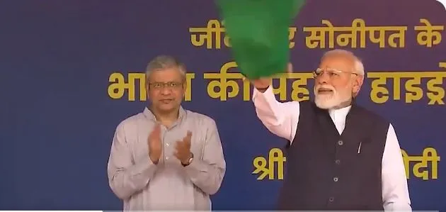 PM Modi flags off India's first hydrogen-powered train from Haryana's Jind
