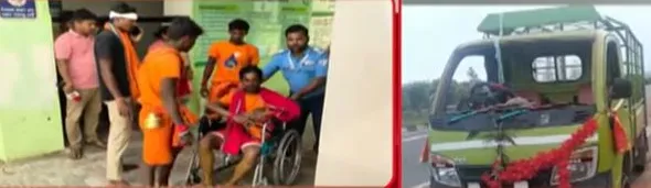 Odisha: Over 15 Kanwariyas Injured After Tata Ace Overturns on NH-16 in Ganjam