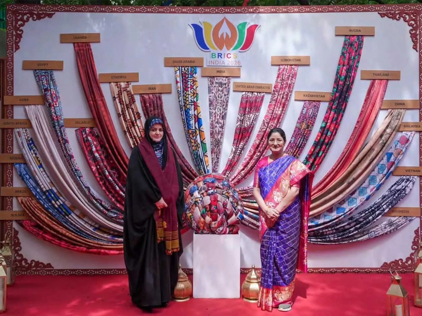 Iranian President Masoud Pezeshkian's daughter Zahra explores BRICS Bazaar in Delhi
