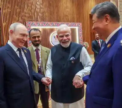 Modi joins hands with Putin and Xi in Delhi as BRICS adopts crucial consensus on global conflicts