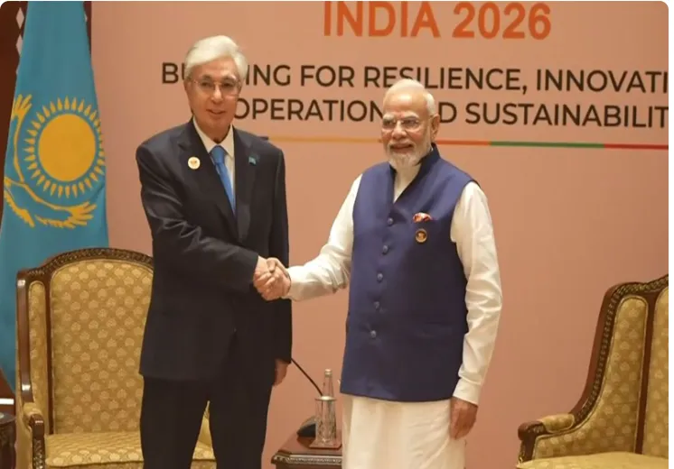 PM Modi Meets Kazakhstan President Tokayev in New Delhi Ahead of BRICS Summit