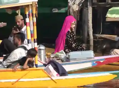 Dal Lake draws tourists as visitors enjoy shikara rides in Srinagar