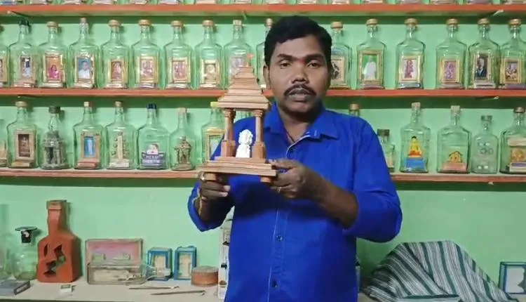 Tiny Ganesh Pandal made from waste materials captivates attention in Odisha