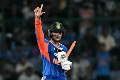 India crush Afghanistan in Delhi as Abhishek Sharma hits fiery 82