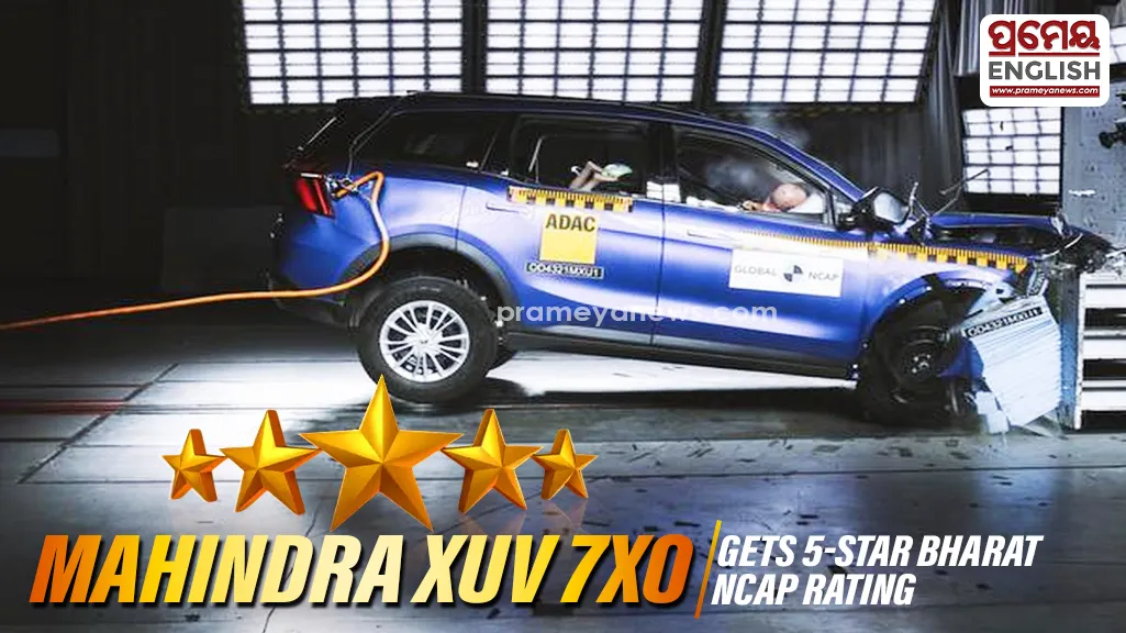 Mahindra XUV 7XO achieves perfect five star safety rating from Bharat NCAP during crash tests