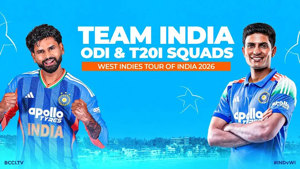 BCCI announces India squad for upcoming West Indies series and Rest of India Irani Cup Team