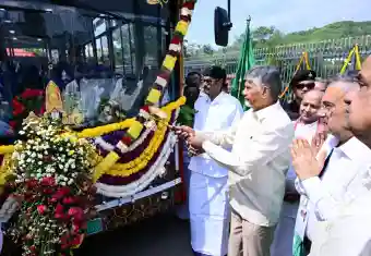 Reliance Foundation presents 25 electric buses to TTD