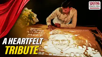PM Modi’s 76th birthday: Manas Kumar Sahoo creates special sand art in Puri