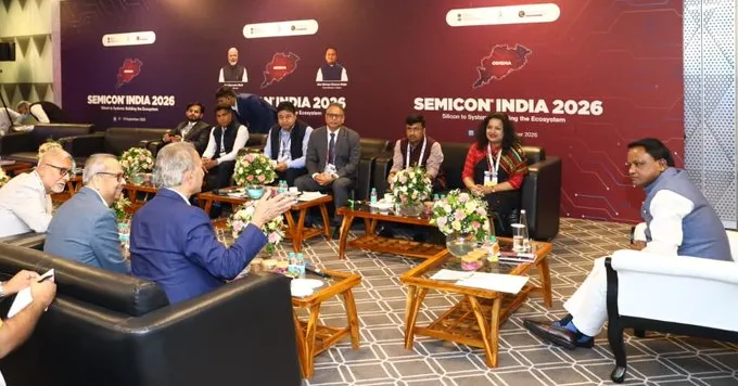 Mohan Majhi at SEMICON India 2026 
