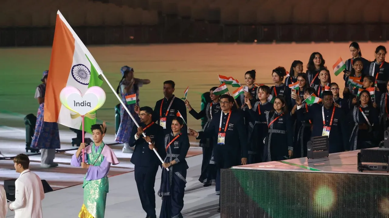 Manu Bhaker and Pawan Sehrawat lead Indian Contingent at Asian Games 2026 Opening Ceremony