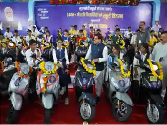 Madhya Pradesh CM Yadav distributes scooties to over 7,400 meritorious Class 12 students