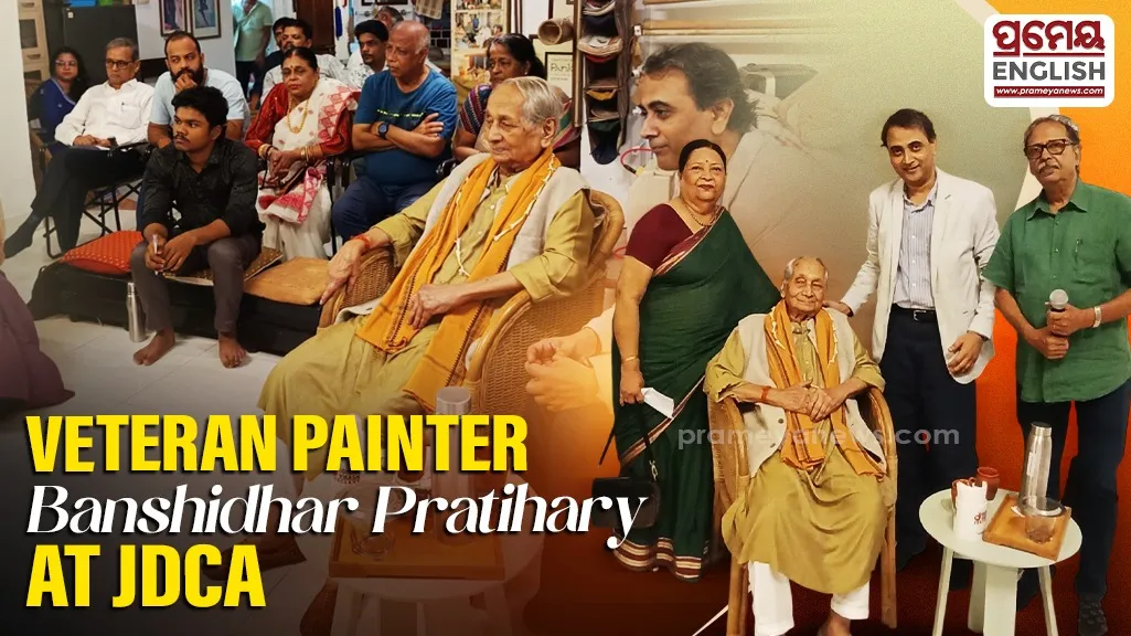 Veteran Painter Banshidhar Pratihary inspires art students at JD Centre of Art Bhubaneswar