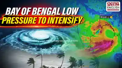 Bay of Bengal low pressure to intensify; heavy rain forecast across Odisha