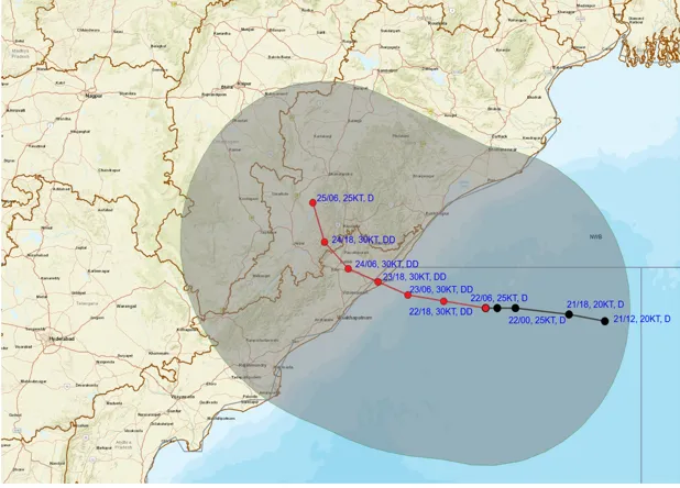 Depression 180 km away from Gopalpur, several Odisha districts put on red alert

