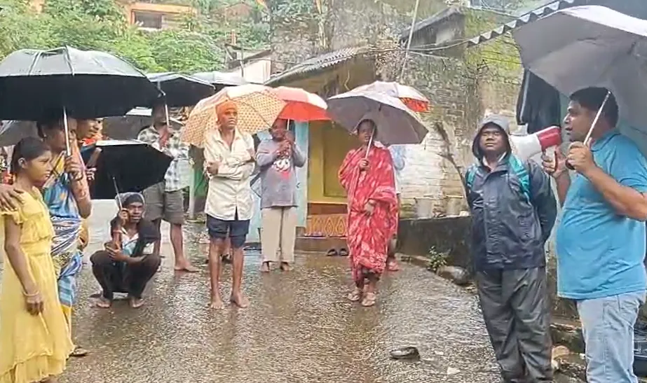 Depression triggers heavy rain in Gajapati; houses damaged, landslide reported