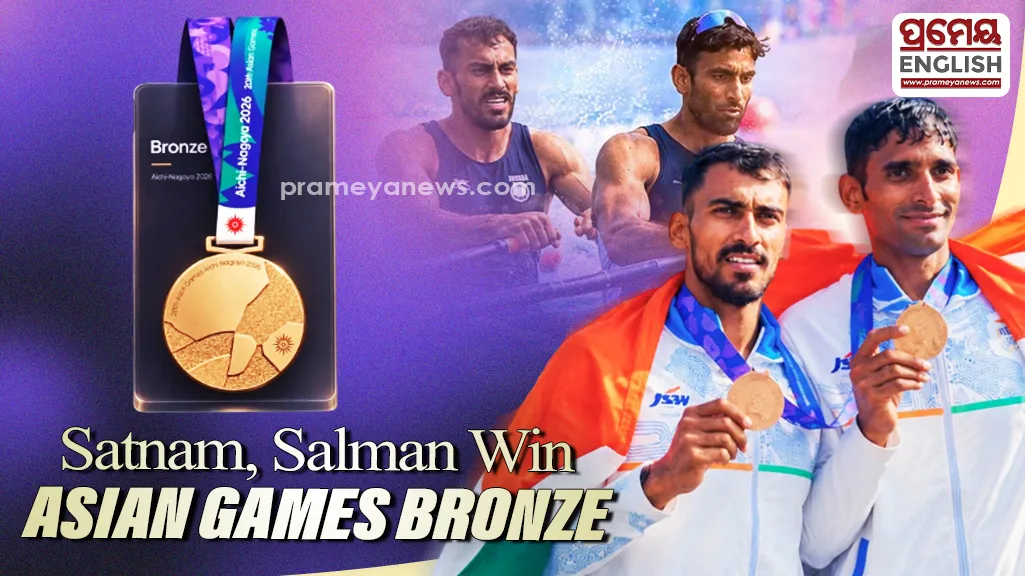 Indian rowers Satnam Singh and Salman Khan clinch Bronze in Men Double Sculls at Asian Games 2026
