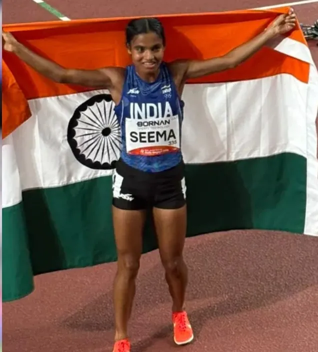 Seema Kumari clinches Bronze medal in women 10000m