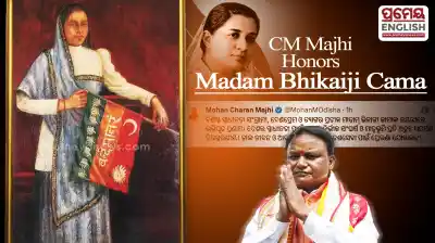 CM Mohan Charan Majhi pays tribute to freedom fighter Madam Bhikaiji Cama