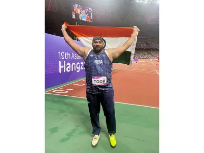 Asian Games: Tajinderpal Singh Toor secures Shot Put Silver medal in Nagoya