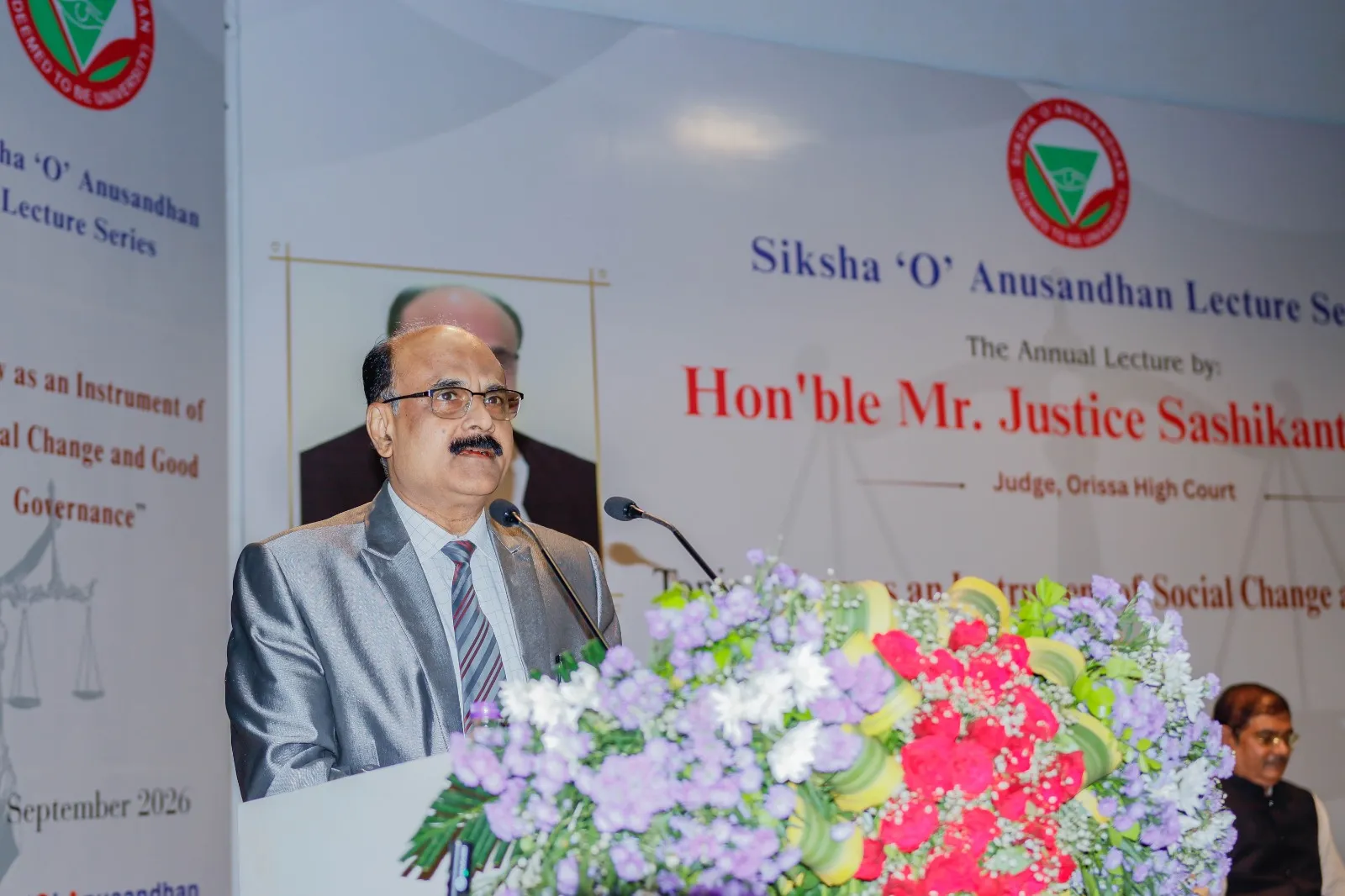 Justice Mishra said good governance involved ensuring compliance with the law, accountability and transparency, as well as enabling people’s participation in the democratic process.