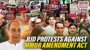 BJD holds protest, demands withdrawal of MMDR Amendment Act-2026
