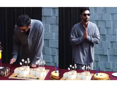 Ranbir Kapoor celebrates 44th birthday with paparazzi 