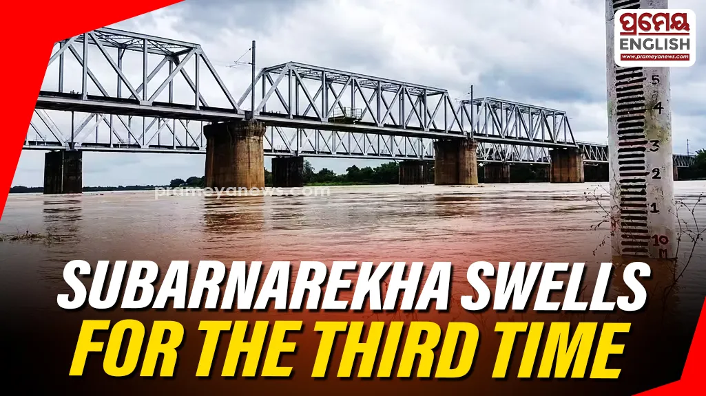 Flood crisis deepens in North Odisha as Subarnarekha swells for third time

