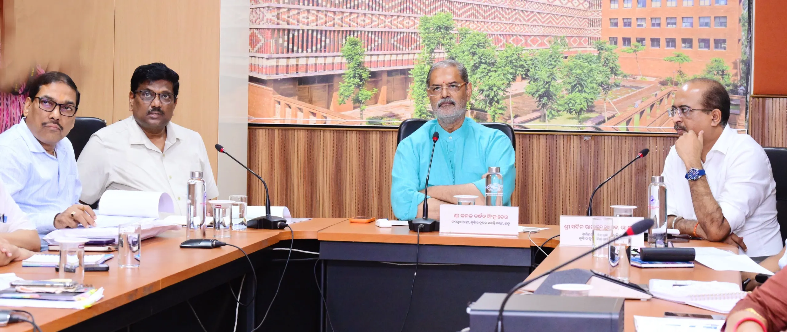 Singh Deo reviews progress of four colleges under OUAT
