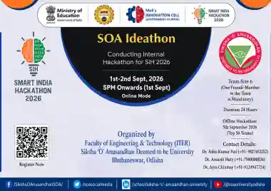 SOA Ideathon 2026: 50 student teams shortlisted for offline round and SIH 2026