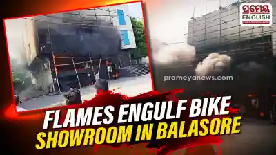 Fire breaks out at bike showroom in Balasore