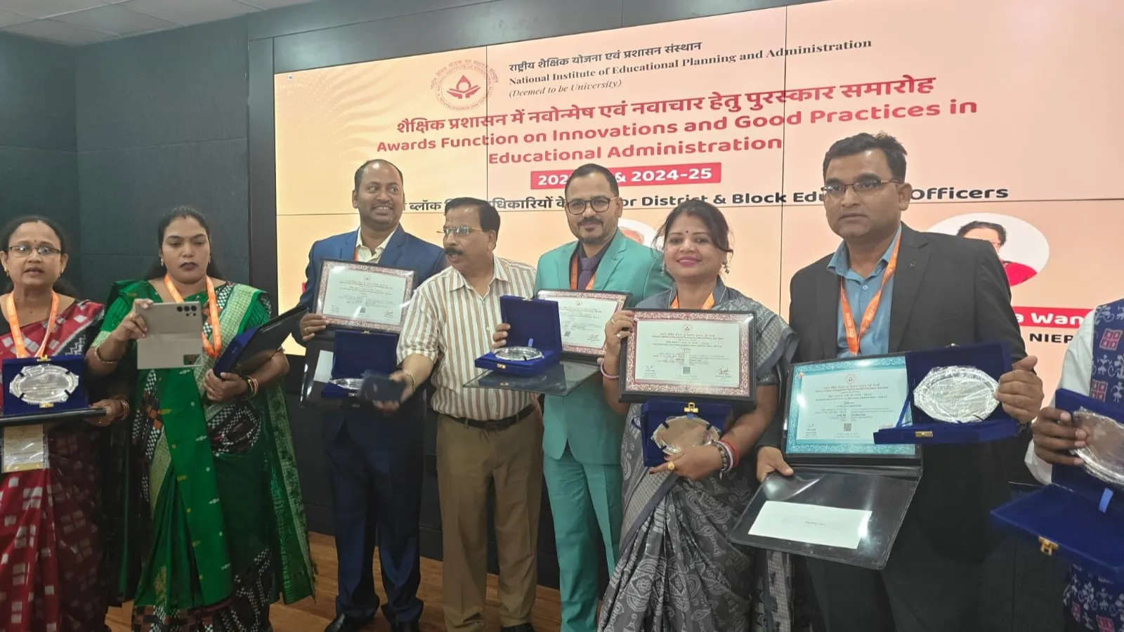 NIEPA awards seven Odisha Education officials for innovations and good practices