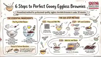 Bake Perfect Gooey Eggless Chocolate Brownies by Following these Six Simple Steps